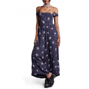 Free People Floral Jumpsuit